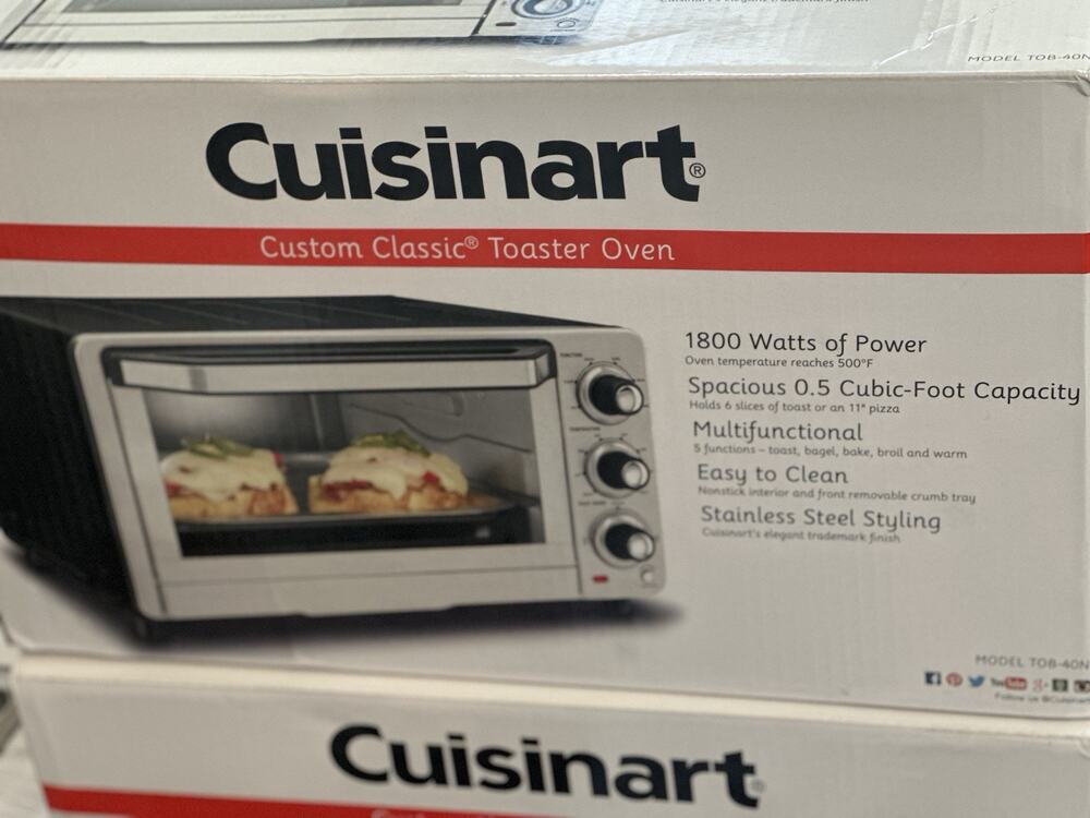 Cuisinart TOB-5 6 Slice Toaster Oven Broiler Silver Countertop Oven New